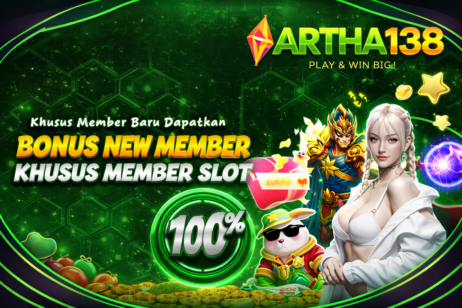 BONUS NEW MEMBER 100%